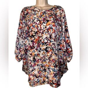 Premise Studio. Black Floral 
Women's 
Ruffle Sleeve
100% Polyester